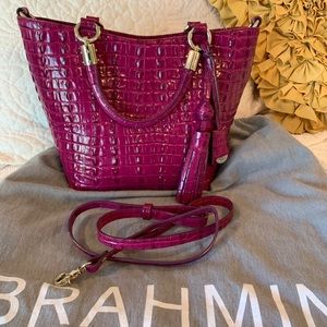 Beautiful orchid/ fuchsia color Brahmin bag